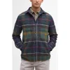 Barbour Chapter Tailored Fit Plaid Fleece Button-up Shirt Jacket In Multi