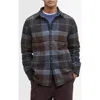 Barbour Chapter Tailored Fit Plaid Fleece Button-up Shirt Jacket In Multi