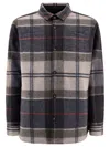 Barbour "tailored Chapter" Plaid Pattern Overshirt With Chest Pockets In Blue