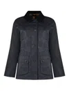 Barbour Collared Button-up Corduroy Jacket In Blue