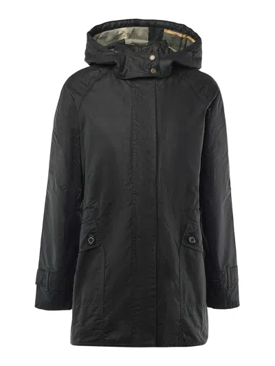 Barbour Cannich Wax Jacket In Light Green