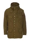 Barbour Utility Jacket Drawstring Waist In Green