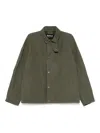 Barbour Utility Jacket Corduroy Collar In Green