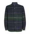 Barbour Chapter Tailored Check Overshirt In Green