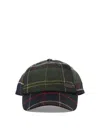 Barbour Check Pattern Baseball Cap In Multicolor
