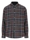Barbour Check-pattern Cotton Shirt In Brown