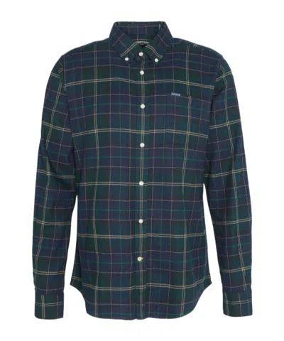 Barbour Check Pattern Shirt In Blue