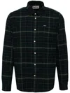 Barbour Cotton Shirt With Check Pattern In Green