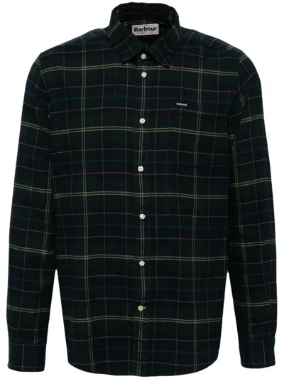 Barbour Cotton Shirt With Check Pattern In Red