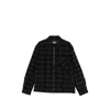 Barbour Check-pattern Zip-up Jacket In Black
