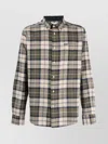 Barbour Check Pattern Tailored Shirt With Chest Pocket In Multi
