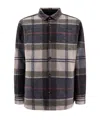 Barbour "tailored Chapter" Plaid Pattern Overshirt With Chest Pockets In Black