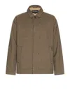 Barbour Check Short Lorden Showerproof Jacket In Brown