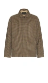 Barbour Check Short Lorden Showerproof Jacket In Multi