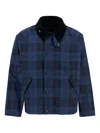 Barbour Check Windbreaker In Blue