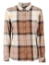 Barbour Checked Cotton Shirt In Brown