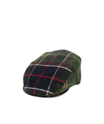 Barbour Checked Flat Cap In Black