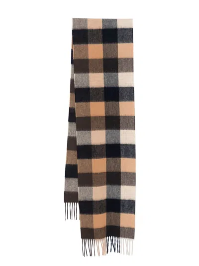Barbour Checked Scarf In Autumn Dress