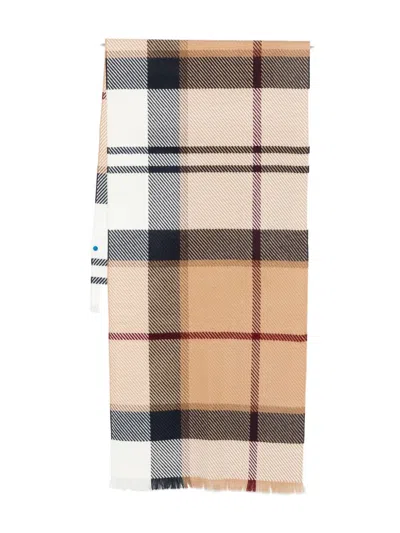 Barbour Checked Scarf In Neutral