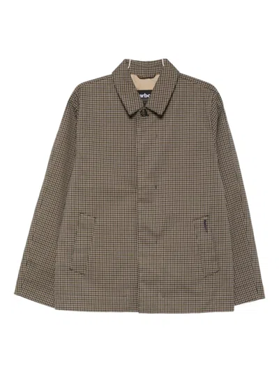 Barbour Checked Shirt Jacket In Green