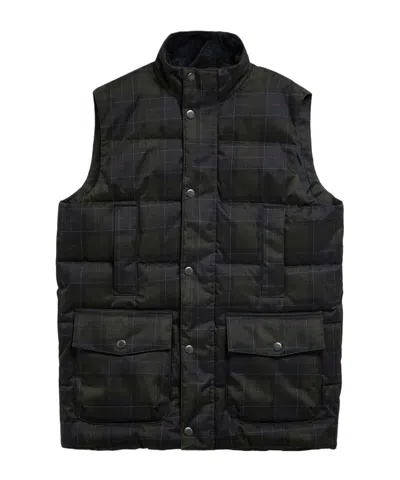 Barbour Checked Vest In Black