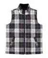 Barbour Checked Vest In Gray
