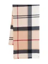 Barbour Checked Wool Scarf In Neutral