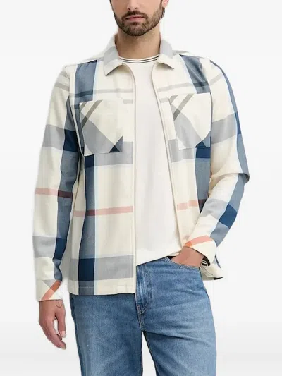 BARBOUR CHECKED ZIP-FRONT SHIRT