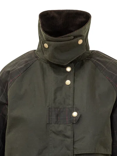 Barbour Checkered Design Kirkless Jacket In Fern