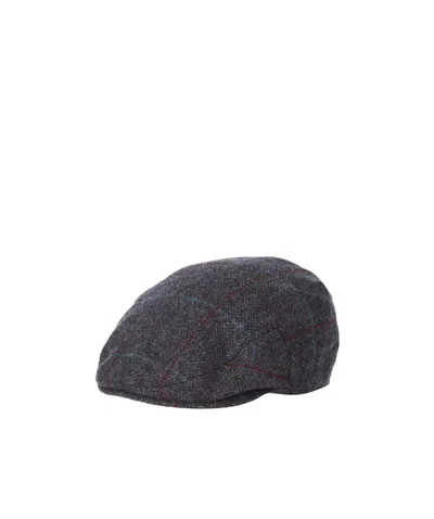 Barbour Checkered Hat In Black