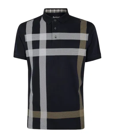 Barbour Checkered Polo Shirt In Blue