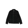 Barbour Check-pattern Zip-up Jacket In Black