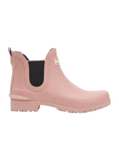 Barbour Chelsea Boots In Pink