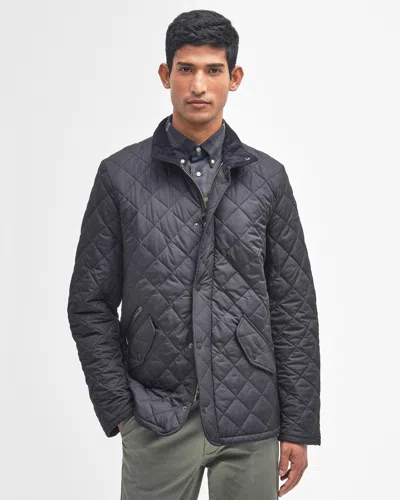 Barbour Flyweight Chelsea Mens Quilted Jacket In Black