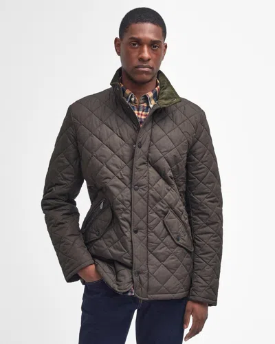 Barbour Chelsea Mens Sportsquilt Jacket In Gray