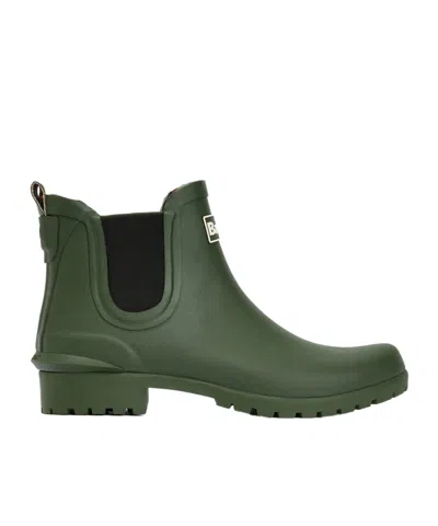 Barbour Chelsea Rain Boots In Green