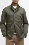 Barbour City Chelsea Regular Fit Waterproof Jacket In Uniform Green/bleached Pine