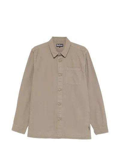 Barbour Chest-pocket Buttoned Shirt In Brown