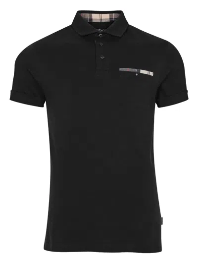 Barbour Chest-pocket Polo Shirt In Black