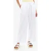 Barbour Christie Cotton & Linen Drawstring Pants In White