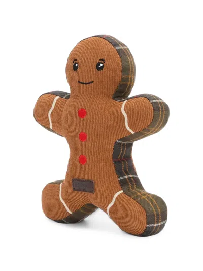 Barbour Christmas Gingerbread Dog Toy In Brown