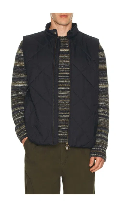 Barbour City Harrington Quilted Gilet Vest In Black