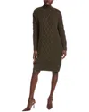 Barbour Clarence Wool-blend Sweaterdress In Green