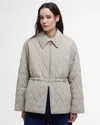 Barbour Clarissa Womens Quilted Jacket In Gray