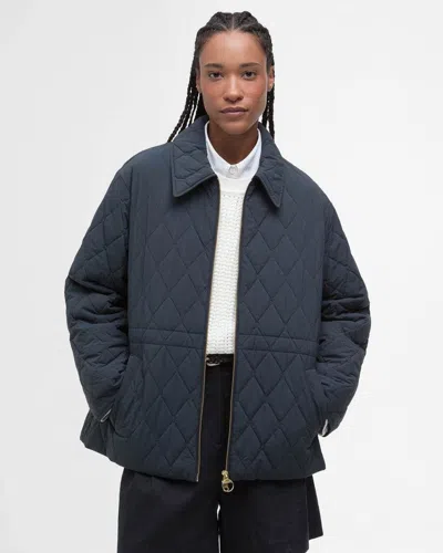 Barbour Clarissa Womens Quilted Jacket In Blue