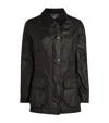 Barbour Lapel Long-sleeved Casual Jacket In Black