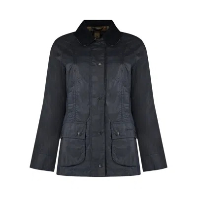 Pre-owned Barbour Classic Beadnell Wax Jacket 'navy' | Blue | Women's Size 8