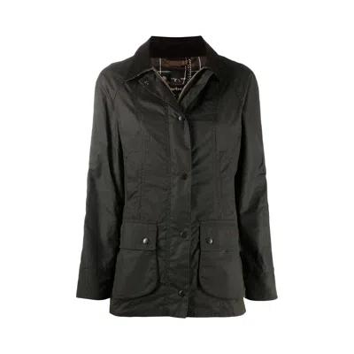 Pre-owned Barbour Classic Beadnell Wax Jacket 'olive' | Green | Women's Size 12