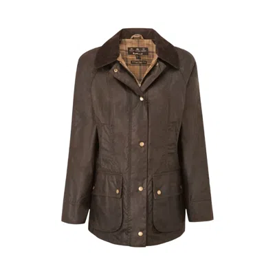 Pre-owned Barbour Classic Beadnell Wax Jacket 'rustic' | Brown | Women's Size 12
