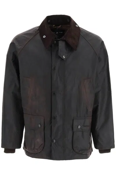 Barbour Classic Bedal Jacket In Waxed Cotton In Rustic (brown)